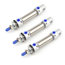 EHHXTXFWA Stainless Steel Mini Cylinder with Air Buffer MAC20*25/50/75/100/150/200/250/300-S-CA (Color : MAC20X125)