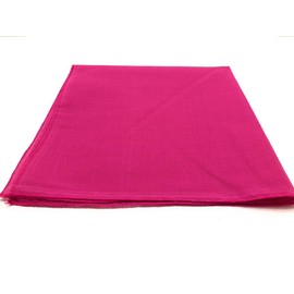 Set of 12 Solid 100% Polyester Unisex Bandanas - One Dozen by M.H.I. (Hot Pink)
