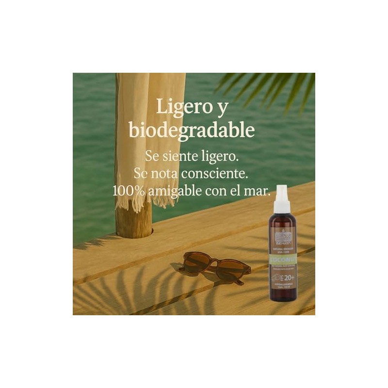 Aceite Bronceador Coconut FPS 20+ 125 ml