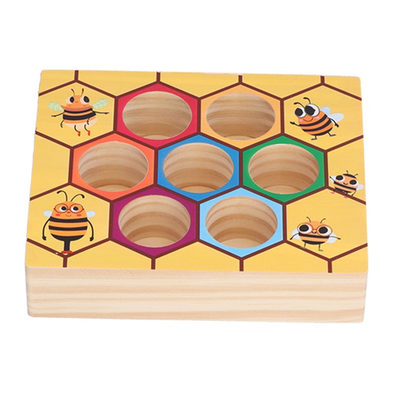 Clamp Bee Matching Game Toys Early Educational Learning Fine Motor