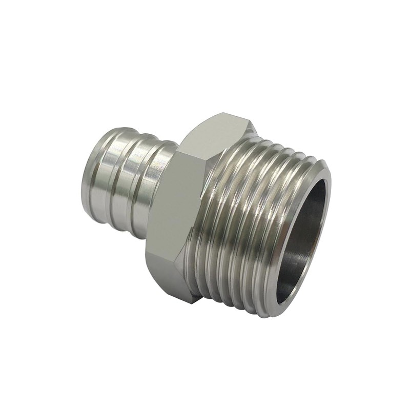 Beduan Stainless Steel PEX Garden Hose Adapter Fitting 3/4" PEX