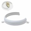 Food Plate Clip-On Guard, Reusable Scooping Food Spill Prevention Eating