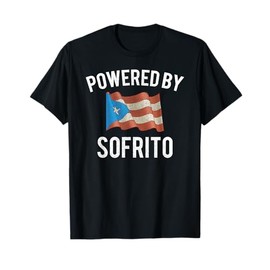 Funny Puerto Rico shirt "Powered By Sofrito" T-Shirt
