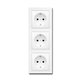 Complete Set Berker Socket 3-Way White