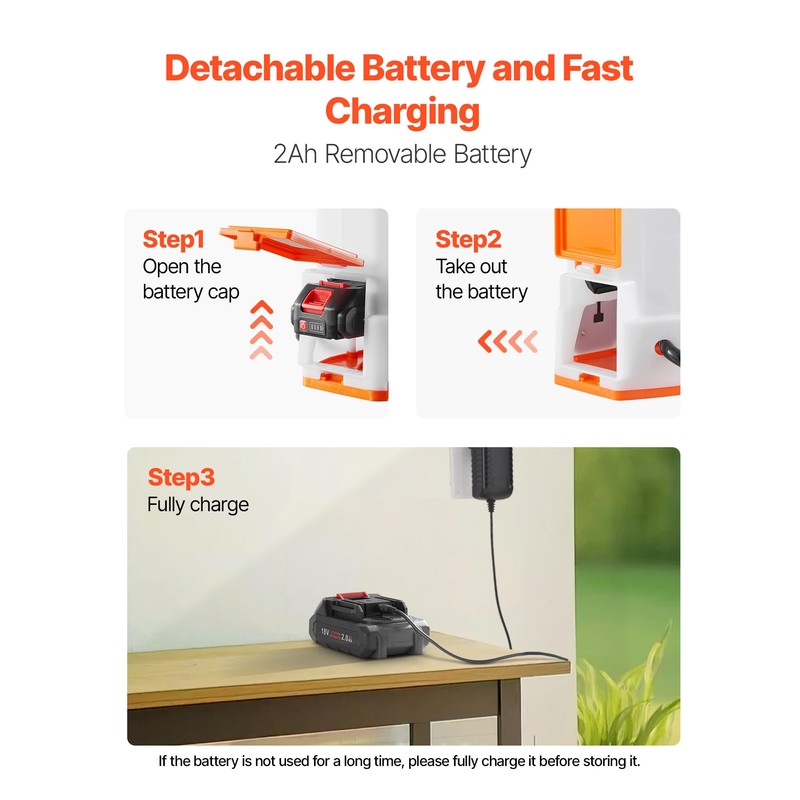 VEVOR Battery Powered Backpack Sprayer, 3.2 Gal Powerful Electric Backpack