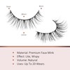 Onlyall Wispy Lashes Natural Look Short Eyelashes Lite Volume False