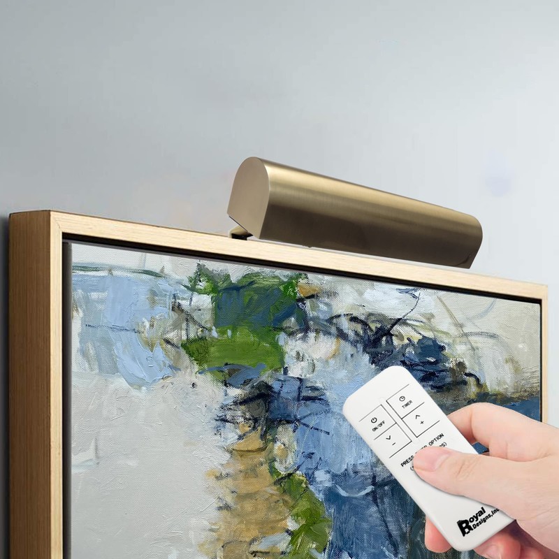 Royal Designs, Inc. Cordless Remote Control LED Picture Light, Dimmable