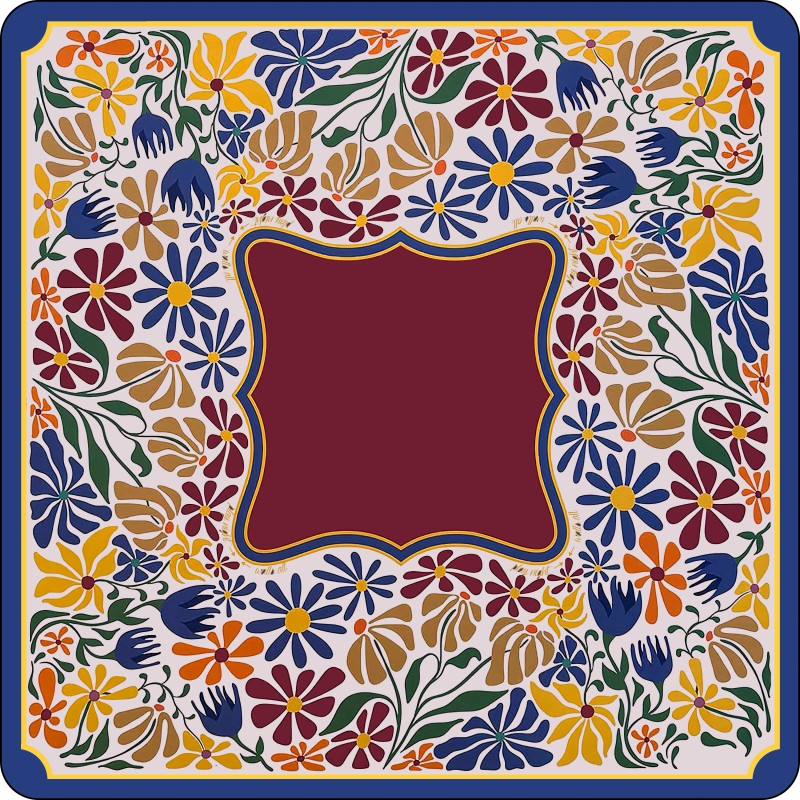 Painted Anti Slip Premium Smooth Movement Mahjong Tiles Mat Exquisite