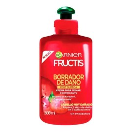 Garnier Crema Para Peinar Borrador De Daño Postquímica300 Ml                                                                                          