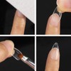 BTYMS 550 puntas de uñas postizas almendradas, uñas postizas transparentes