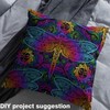 Feelyou Dragonfly Upholstery Fabric, Boho Sun Paisley Fabric by The