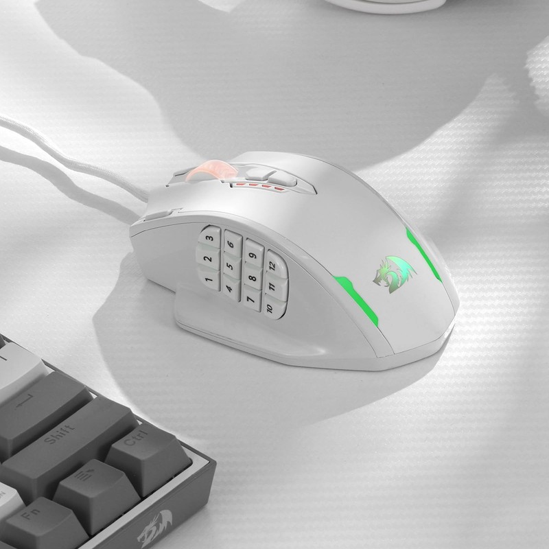 Redragon M908 Impact RGB LED MMO Mouse with Side Buttons