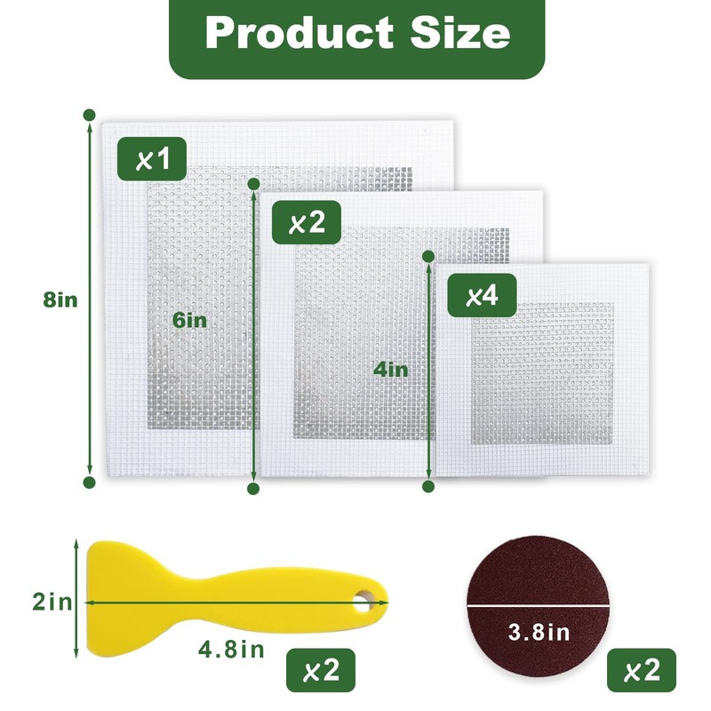 OTRANTO Drywall Repair Kit, 11 Pcs Drywall Patch, Dry Wall