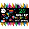 Chalkola 20 Oil Paint Pens - Oil Based Paint Markers