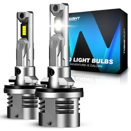 NOVSIGHT 880 LED Fog Light Bulb,1:1 Mini Size,16000LM 600% Brightness, 6500K Cool White 899 LED Fog Light, Wireless Plug and Play 885/893 Fog Light,IP68 Waterproof, Pack of 2