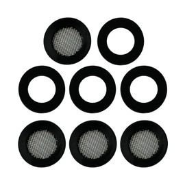 4 Pack 3/4" Shower Head Filter Gasket and 4 Pack Rubber Washer, Creates A Seal to Prevent Leakage, For 1/2" Fixed Shower Head/Handheld Shower Hose