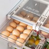 Drawers, Egg Holder, Extendable Fridge Drawer, Space for 18 Eggs,