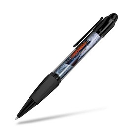 1x Black Ballpoint Pen (Photo Insert) - Aberdeen RNLI Lifeboat Boat Ocean Sea - Soft Feel Finger Grip #50012