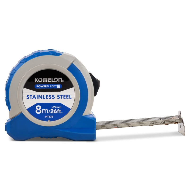Komelon Stainless Steel PowerBlade™ Pocket Tape 8m/26ft (Width 27mm)