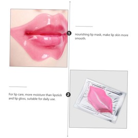 Baluue 15pcs Exfoliating Lip Mask Women Lip Mask Nourishing Lip Collagen Lip Moisturizing Lip Masks Lip Care Mask Lip Sleeping Lip Masks for Dry Lips Pink Collagen Material