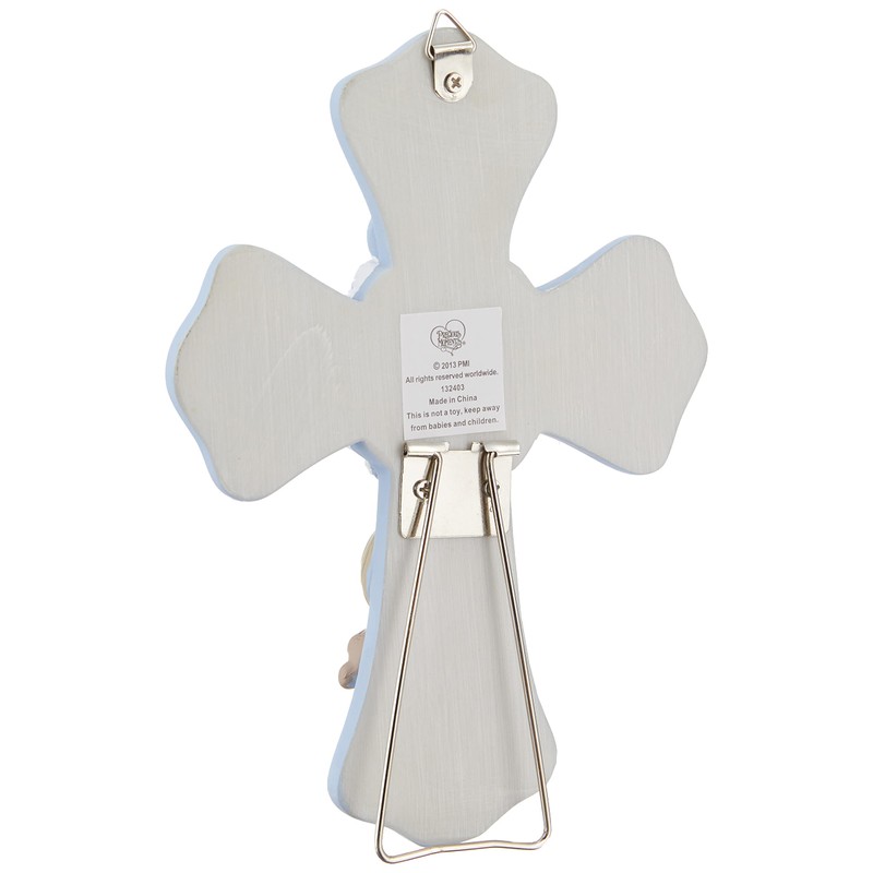 Precious Moments 132403 Boy with Teddy Cross