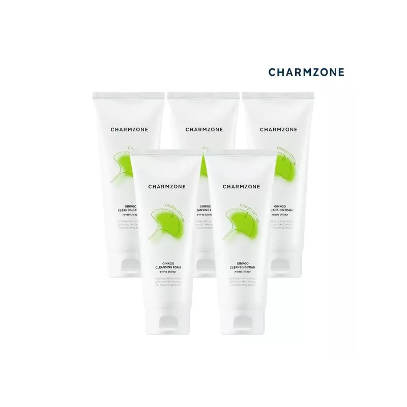 Chamzone 참존 징코 내츄럴 클렌징 폼 200ml 5개 Charmon Zheng
