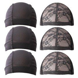 Pack of 6 Wig Cap Elastic Net Caps Soft Breathable Net Caps Wig Accessories Stretchy Net Caps