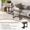 Nightcore Nesting Coffee Table Set of 3, Rectangle Stacking Sofa
