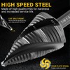 KAKILFOB Four Spiral Flute Step Drill Bit, HSS Step Drill