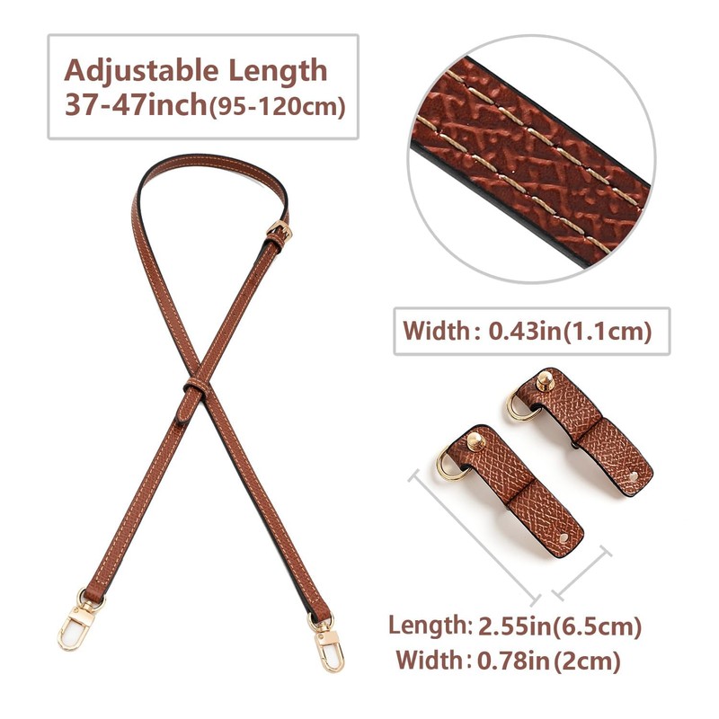 Gastinsave Purse Straps Replacement, Leather Handbag Crossbody Shoulder Strap Adjustable