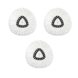 YOYEAH Set of 3 Mop Replacement Covers for Vileda 3-in-1 and Turbo Floor Mops, Machine Washable, Suitable for All Floor Types - Efficient Cleaning Without Residue