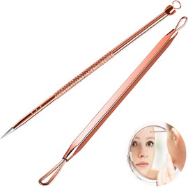 XingFuDM 2 Piece Blackhead Removal Tool & Blemishes Blackhead Remover Pimples Squeeze Blackhead Remover Comedone Squeezer Set