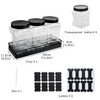 Geyecete 3 Pack Clear Plastic Jars with Lids Pet Snack