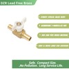 1/2-in Brass Pex Ball Valve, 1/4 Turn Shut Off Valve