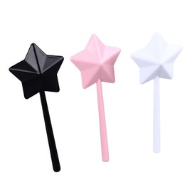 3 Piezas Varita Mágica Salero y Pimentero Varita Salero Pimentero Rosa Negro Estrella Varita Mágica Estrellas Esparcidor de Sal para Especias, Varita Estrella Salero y