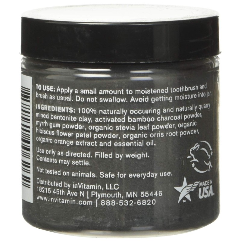 InVitamin Natural Whitening Activated Charcoal Powder for Teeth and Gums