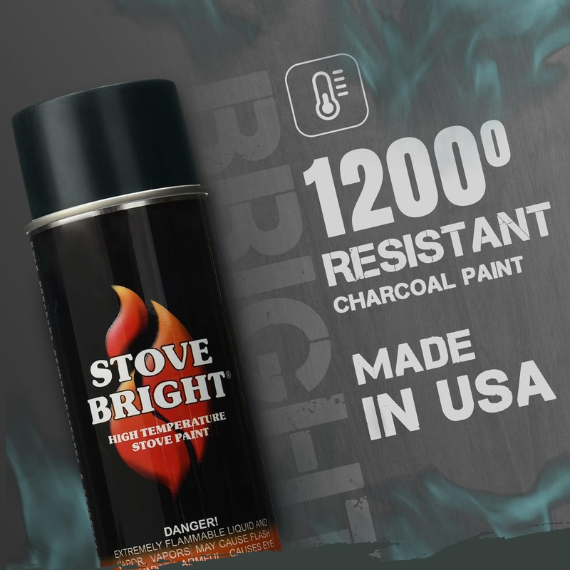 Stove Bright - High Heat Spray Paint | 1200°f Heat