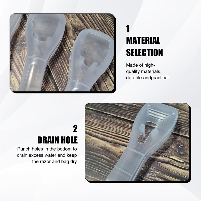 SNONESIY Pack of 2 Razor Case Storage Razor Case Razor
