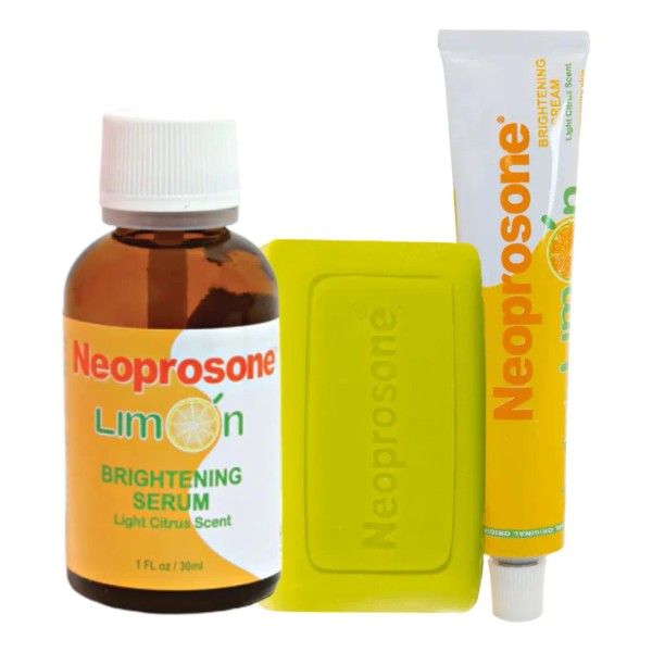 Kit Despigmentante Neoprosone Limón - Rutina completa con sérum, jabón