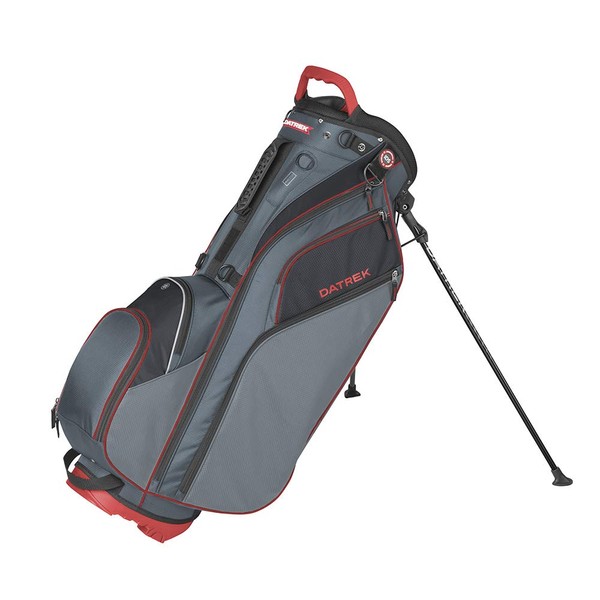 Datrek Go Lite Hybrid Golf Stand Bag, Charcoal/Red/Black, One Size