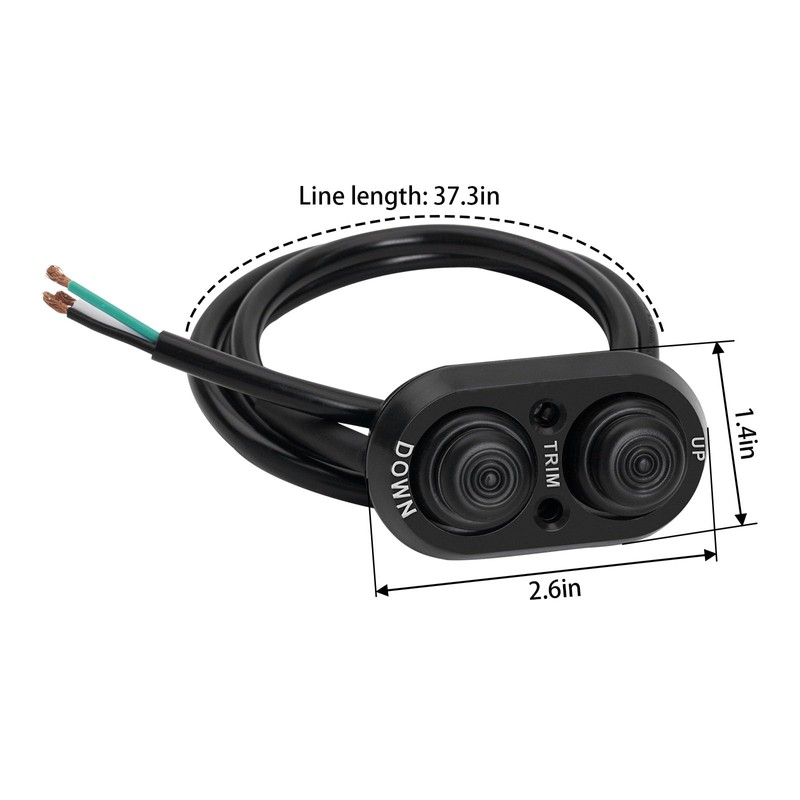Boat Tilt Trim Switch Push Button Transom Outboard Remote Control