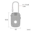 Sanwa Supply E-Security (Wire Reel Type Dial Lock) SLE-11LN