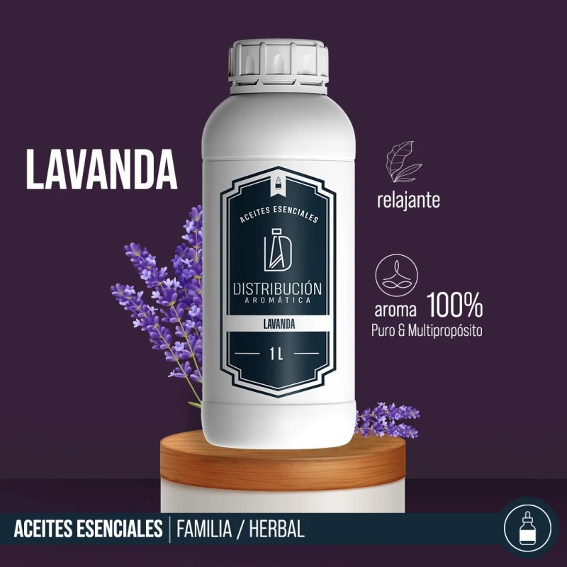 Aceite Esencial Lavanda 100% Puro Y Natural 1000 Ml
