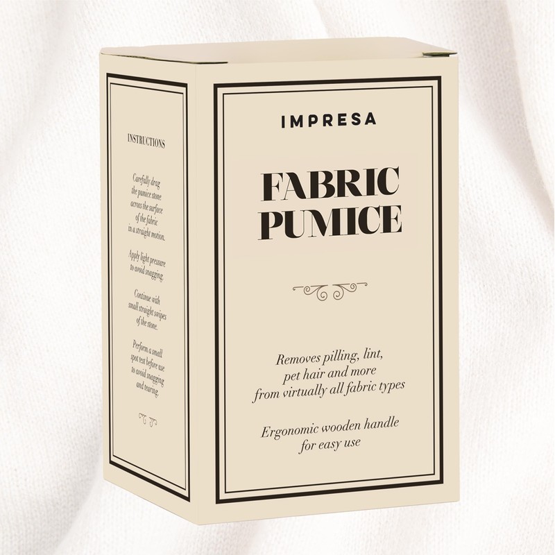 Impresa Extra Large Fabric Pumice Stone - Brown, Manual Efficient