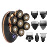 5 in 1 Electric Head Shaver IPX7 Waterproof Intelligent Floating