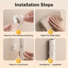 8PCS Magnetic Remote Control Holder – Wall-Mounted Storage Bracket, Non-Drilling