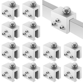 Tandefio 12 Sets Roof Clamp for Standing Metal Roof Standing Seam Bracket Clamp for Heat Cable Snow Guards Solar Panels Module Installation