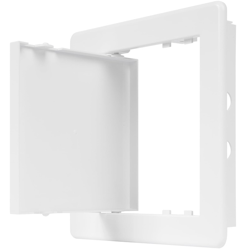 6" x 6" White Plastic Access Panel. Service Shaft Door