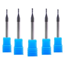 ARMOUR TOOLING – 1.5mm Tungsten Carbide End mill Set – 4 Flute Sharp Corner Cutter – 5 Pack – CNC Milling Tool - for Alloy Steels - Milling Cutter - For Roughing And Finishing – (4mm shank)