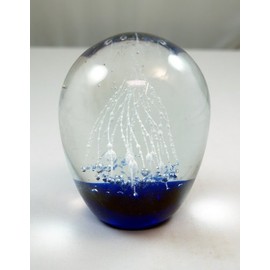 Tripact Inc M Design Art Handcraft Glass Art Abstract Crystal Egg Handmade Art Glass Paperweight